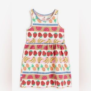 H&M Red/fruit Patterned Cotton Dress